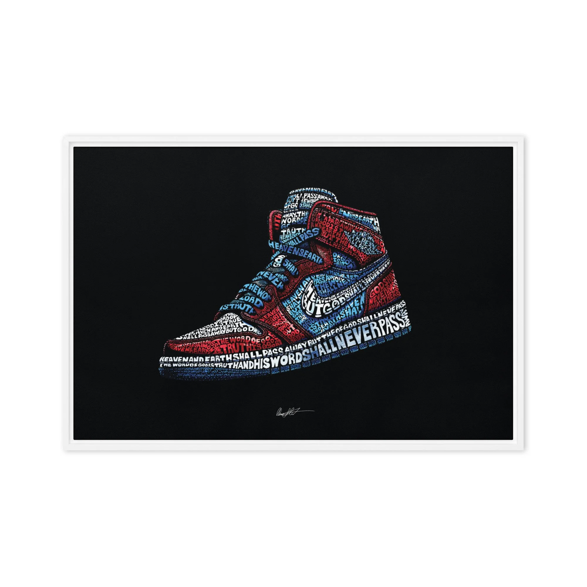 The Truth No. 1 Word Art Mosaic Framed Canvas LE