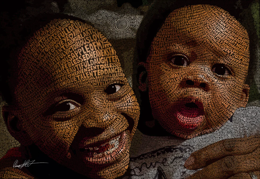 Vicky and Noble Word Illustration Portrait