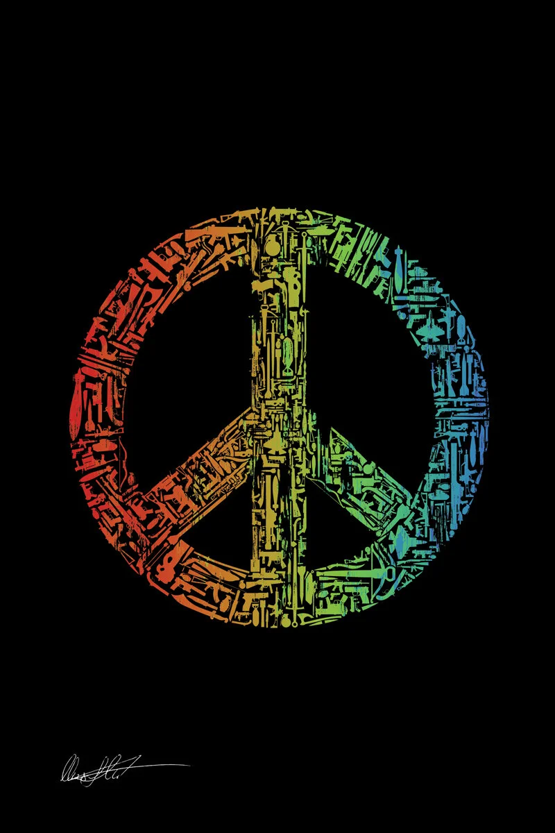 Peace Through Force Illustration