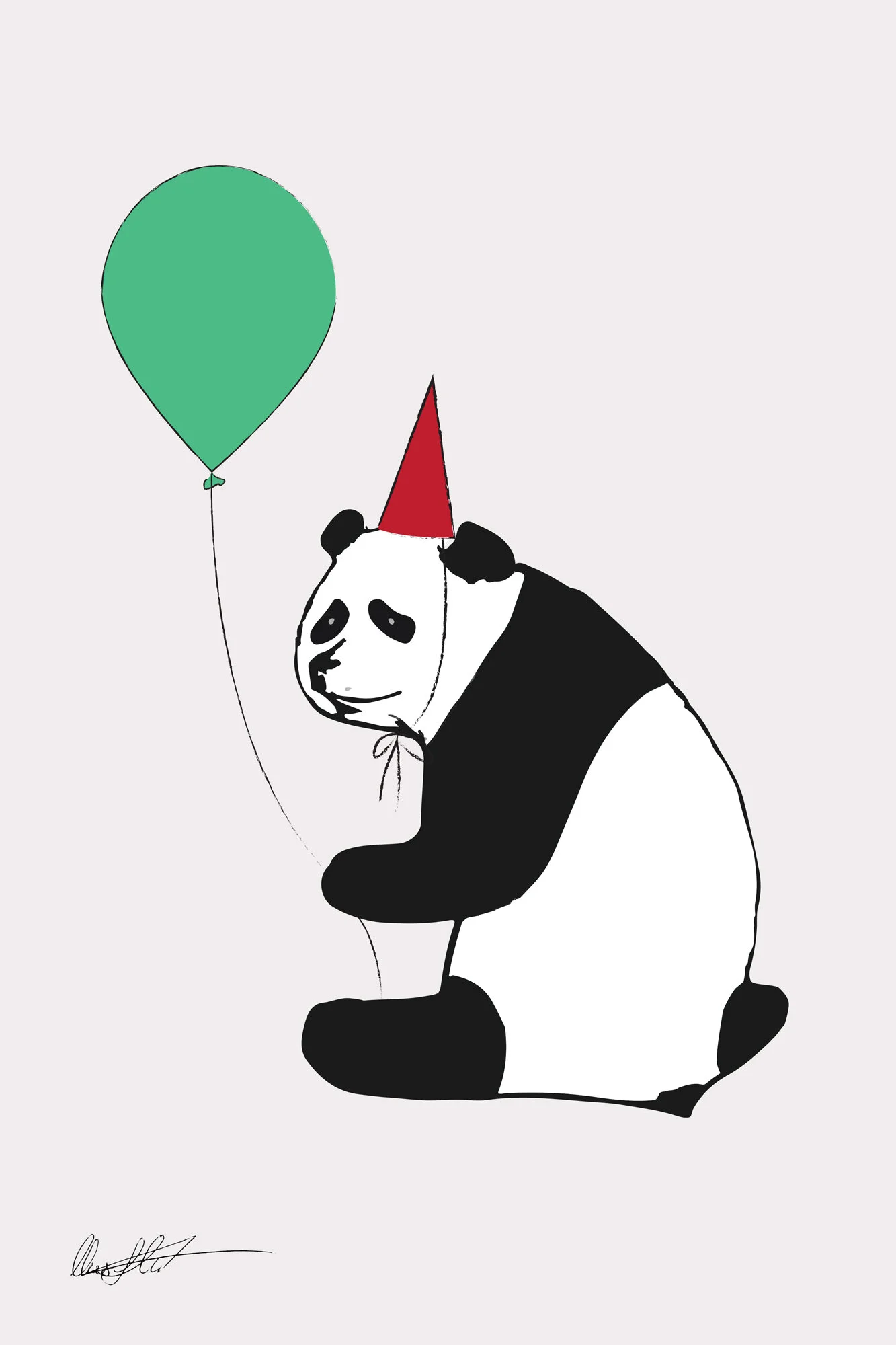 Panda Party Illustration