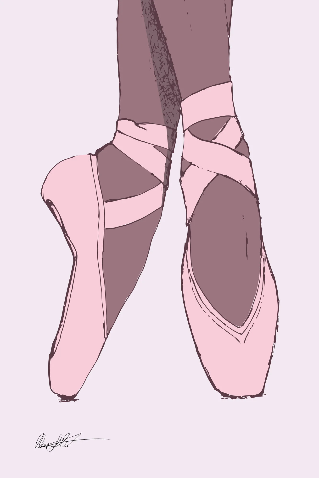 Dancing Ballerina Illustration