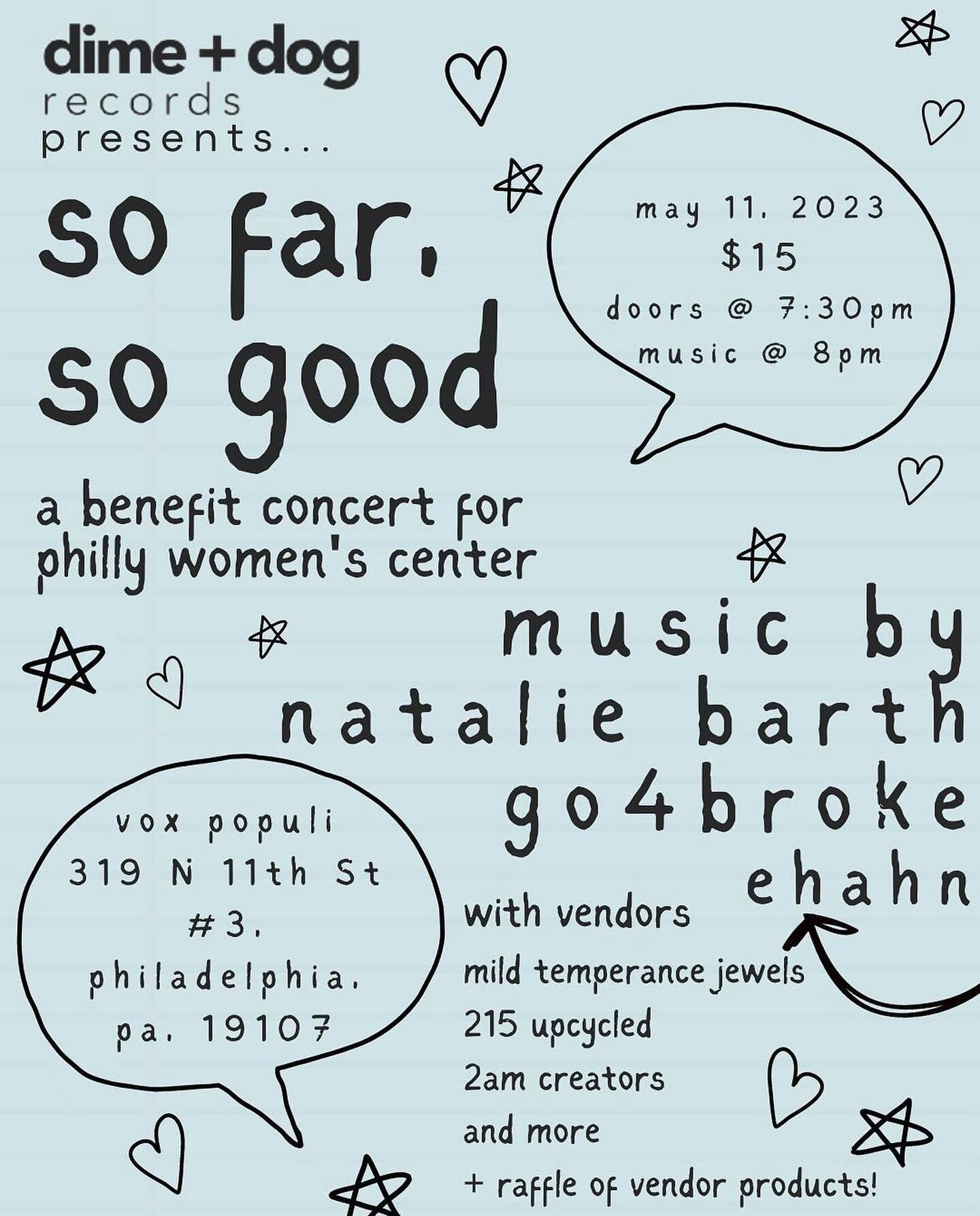 Let's celebrate the power of community and music! We're proud to be part of this benefit concert for the Philly Women's Center, a valuable organization that supports and empowers women in our community🙌 

Join us and some amazing vendors TOMORROW fo