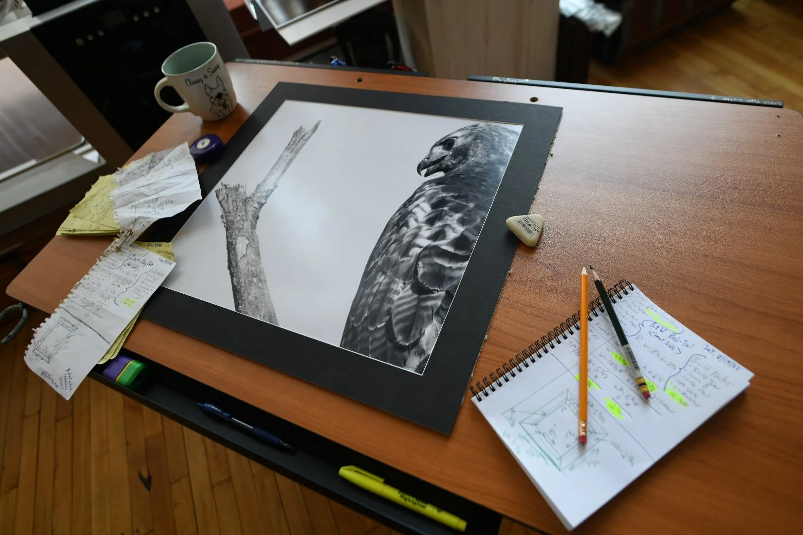 24x24 custom black mat