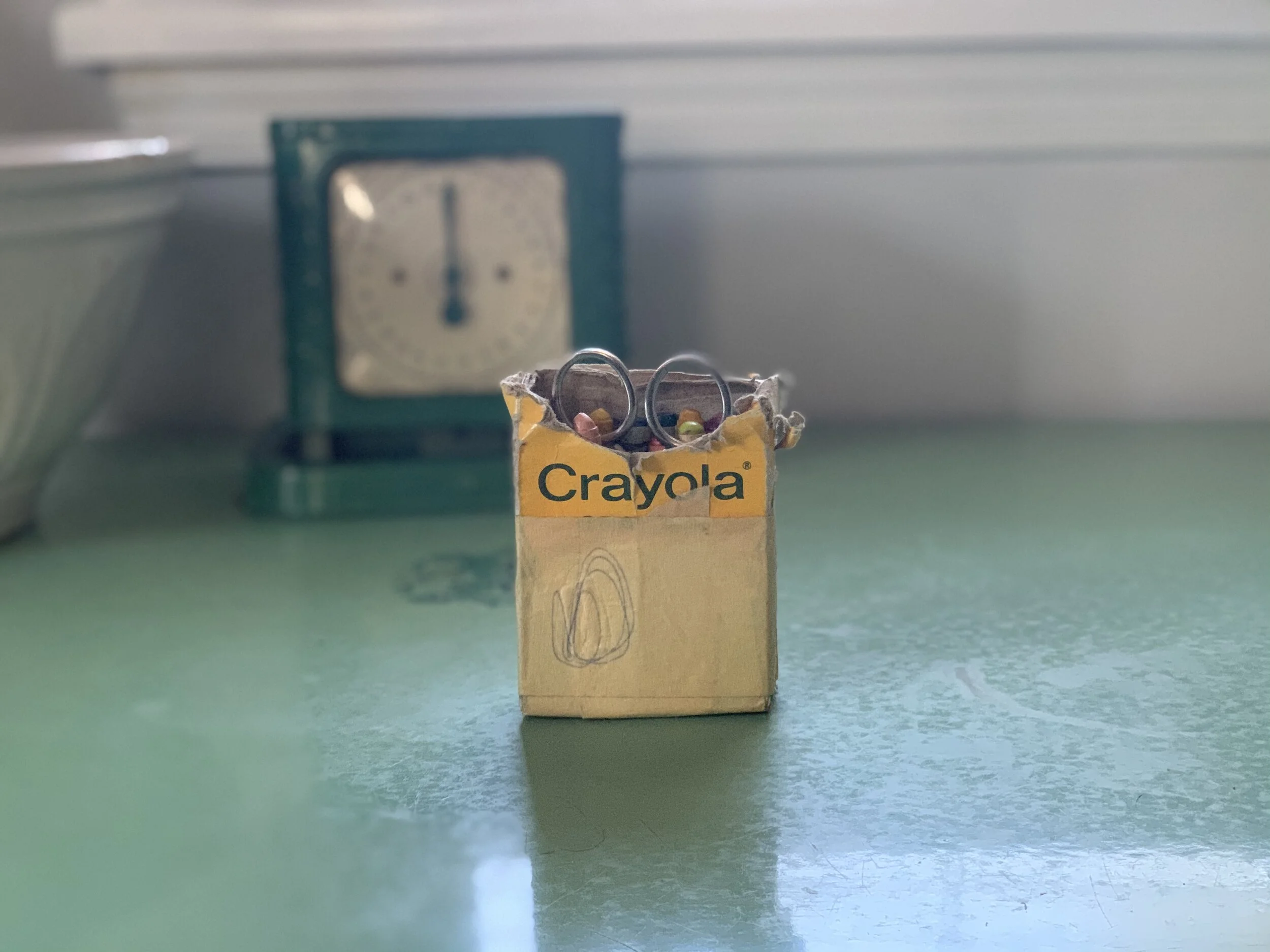(The crayons in this image wasn’t my first pack of drawing tools, but it might as well be.  This artifact I hold dear, as it was used to draw alongside my maternal Grandfather while I was discovering the gift of art at around five or six.)Later in High School I showed an adept means to plan (pre-CAD),  by way of architectural drafting, and continued to work with traditional drawing and painting.  I quickly learned that I was not a competitive athlete, so I had the time to get lost in art in addition to volunteering at a local YMCA where for years I was a part of their Youth Group, The Leaders Club.After gaining acceptance to the College of Design, Art, Architecture, and Planning (DAAP) at the University of Cincinnati, my eyes were opened wide by the fields of study that included sculpture, video, writing,and poetry.  I made an incredible group of friends that included a young photographer and fellow fine artist who would later become my wife, but that is another story.   Later in college, I utilized a semi-shelved CO-OP program and earned a semester working as an artisan in the Exhibits Department at the Cincinnati Zoo and Botanical Garden.   It was there that my eyes were opened to the infinite possibilities of working as a commercial artist.   Most of his experience at the zoo involved mold making, casting, sculpting, and some mural work.  I was invited to stay on as a part-time artisan while I finished my studies.Upon graduation, I worked locally for  DeLuco Architectural Metals as part of the fabrication team.  I also worked as a landscape design draftsman, before gaining employment with Chicago-based Skyline Design, where I worked as a project manager and sculptor,  creating and installing works in aquariums, themed restaurants, and casinos.  After moving to the East Coast, I took a job as a Scenic Charge where I gained vast experiences with the fabrication of theatrical sets and more museum work. Over five years I  began to build up side work and eventually launched “Wish Painting and Sculpture” as my full-time business in August of 2004.
