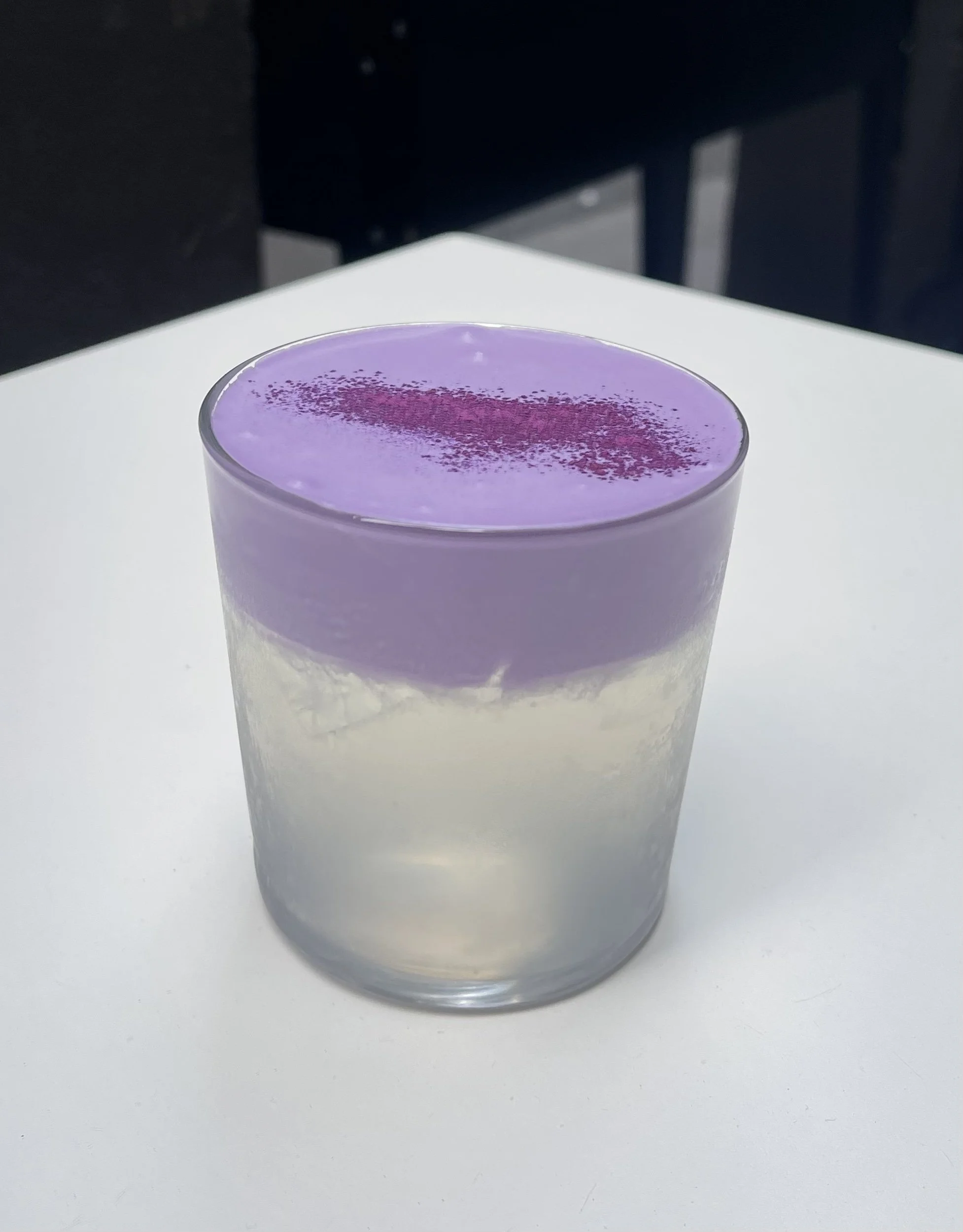 purple cloud - ube foam on coconut water