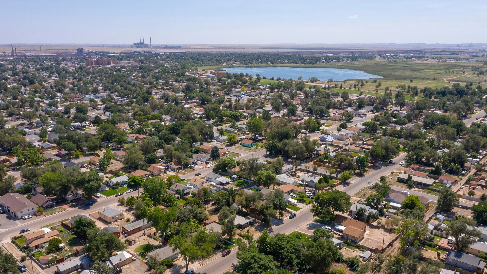 Aerial photo of Pueblo Colorado