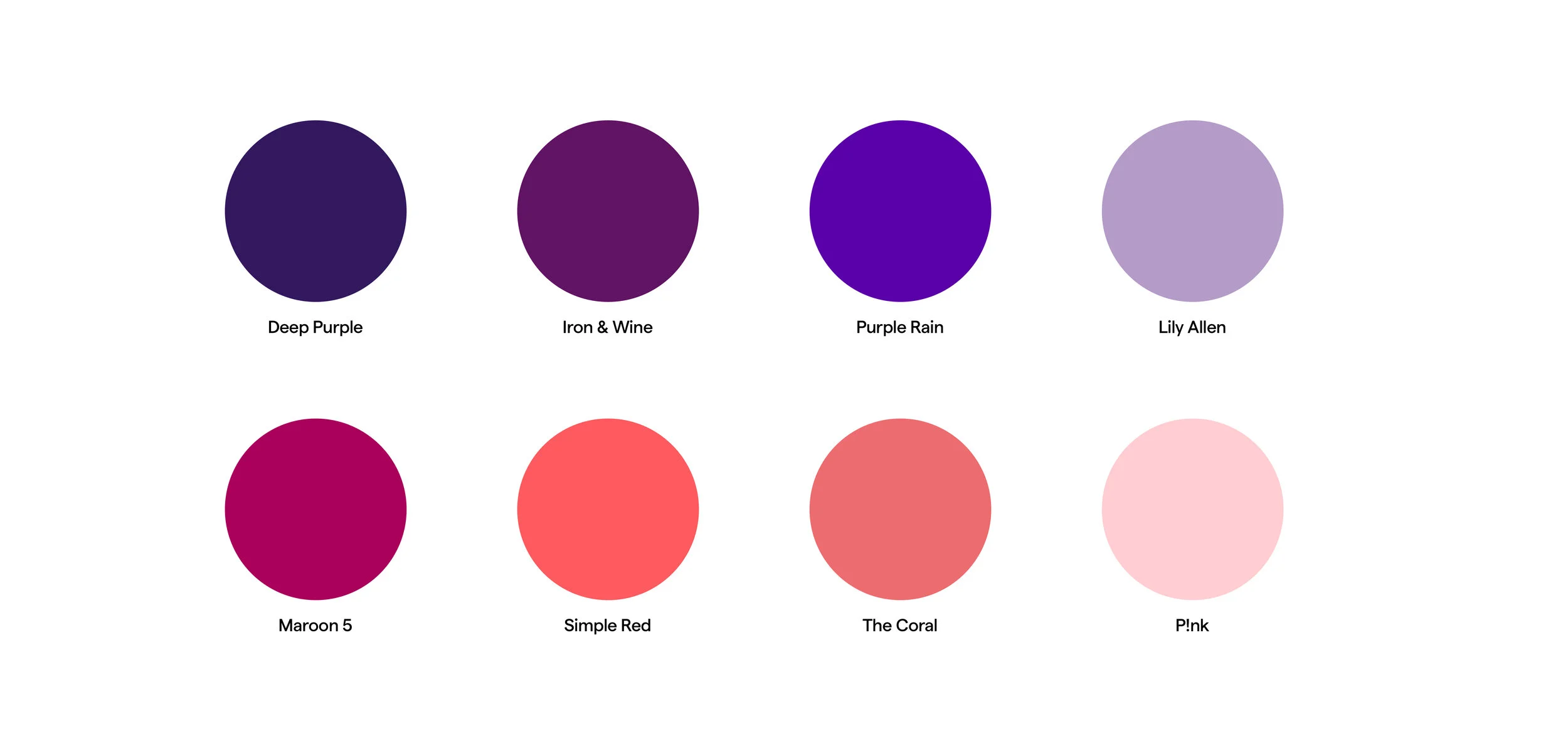 The colors of Soundtrap represents creativity, and we named them after music makers to closer connect them to our core. The main colors are in the shade of purple and red and can be mixed in many combinations for branding and communication to increase recognition.