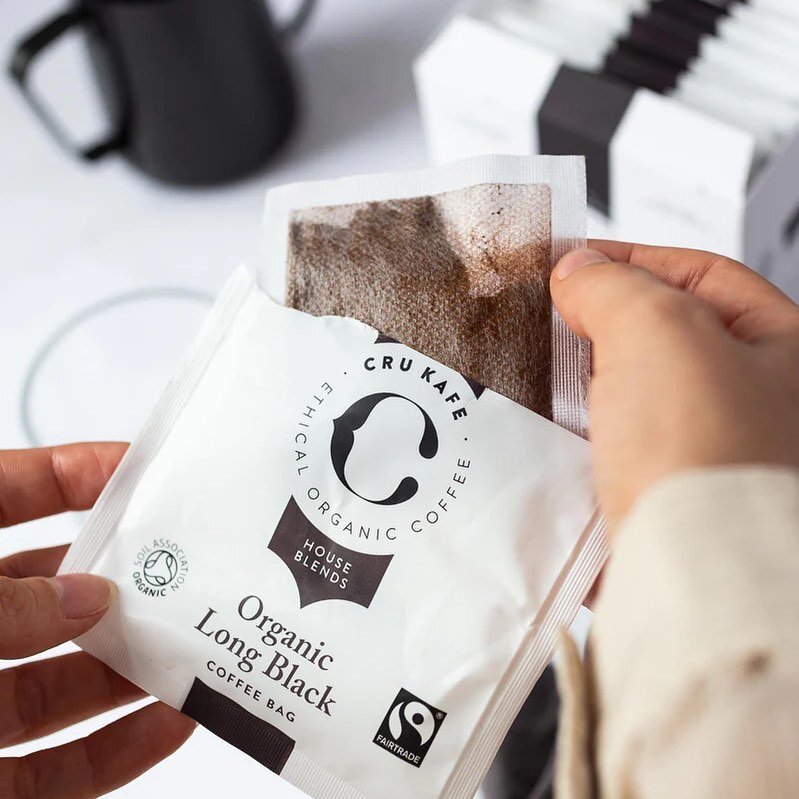 Cru Kafe Organic Coffee Bags 

It&rsquo;s the easiest and most convenient way to have a tasty cup of CRU. Much like a tea bag, you simply steep the individual coffee bag for a few minutes, resulting in a rich, flavourful brew. And they make an except