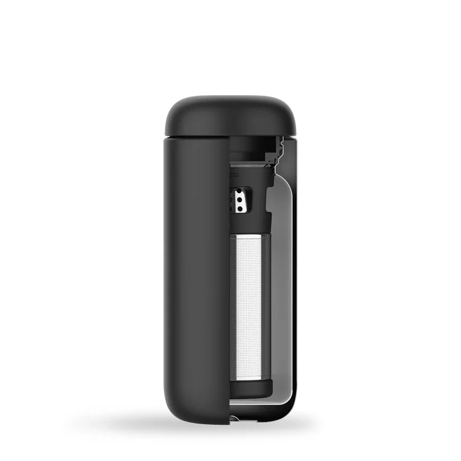 Fellow Carter Tea + Cold Brew Infuser & Carter Move 16 Oz Tumbler Set - Steep Tea On-The-Go - Vacuum-Insulated Stainless Steel Travel Mug W/Snap-In Infuser For Steeping Tea, Cold Brew