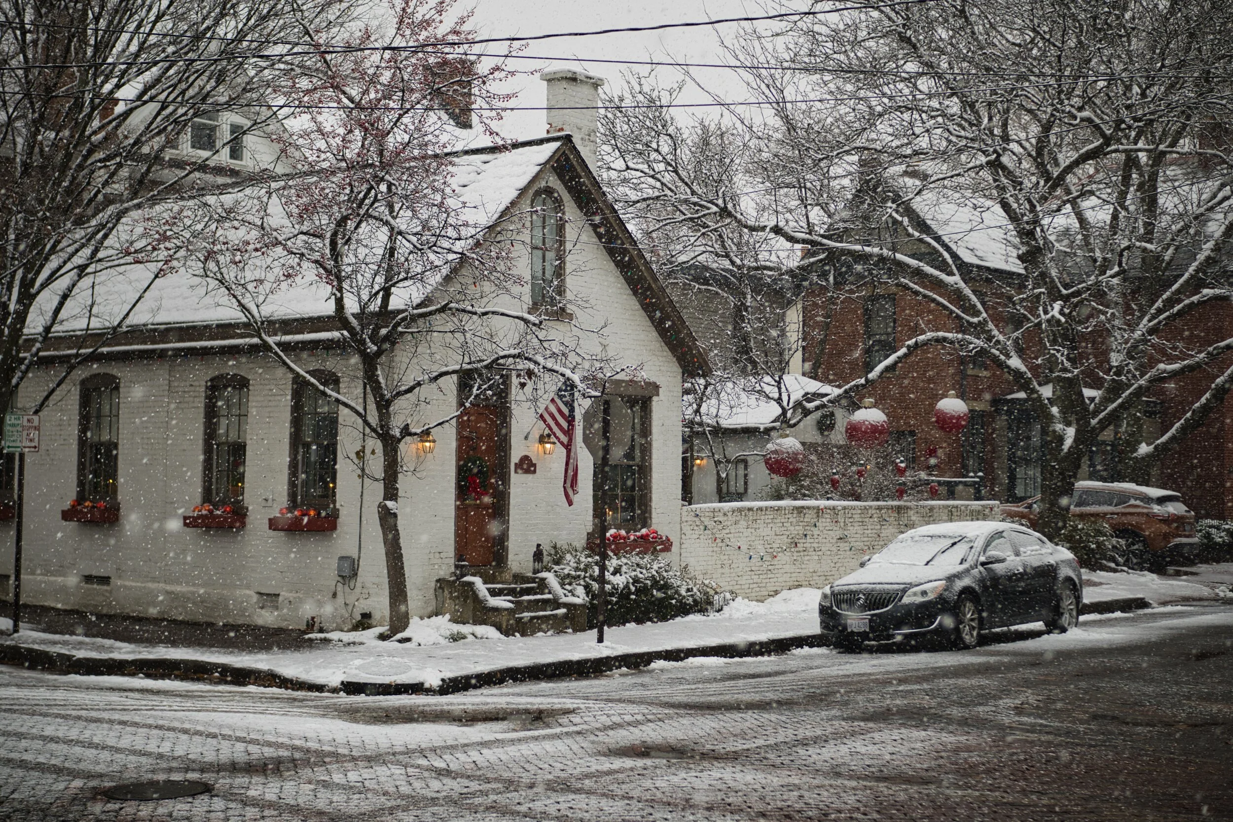 Snowy German Village (Columbus, OH)