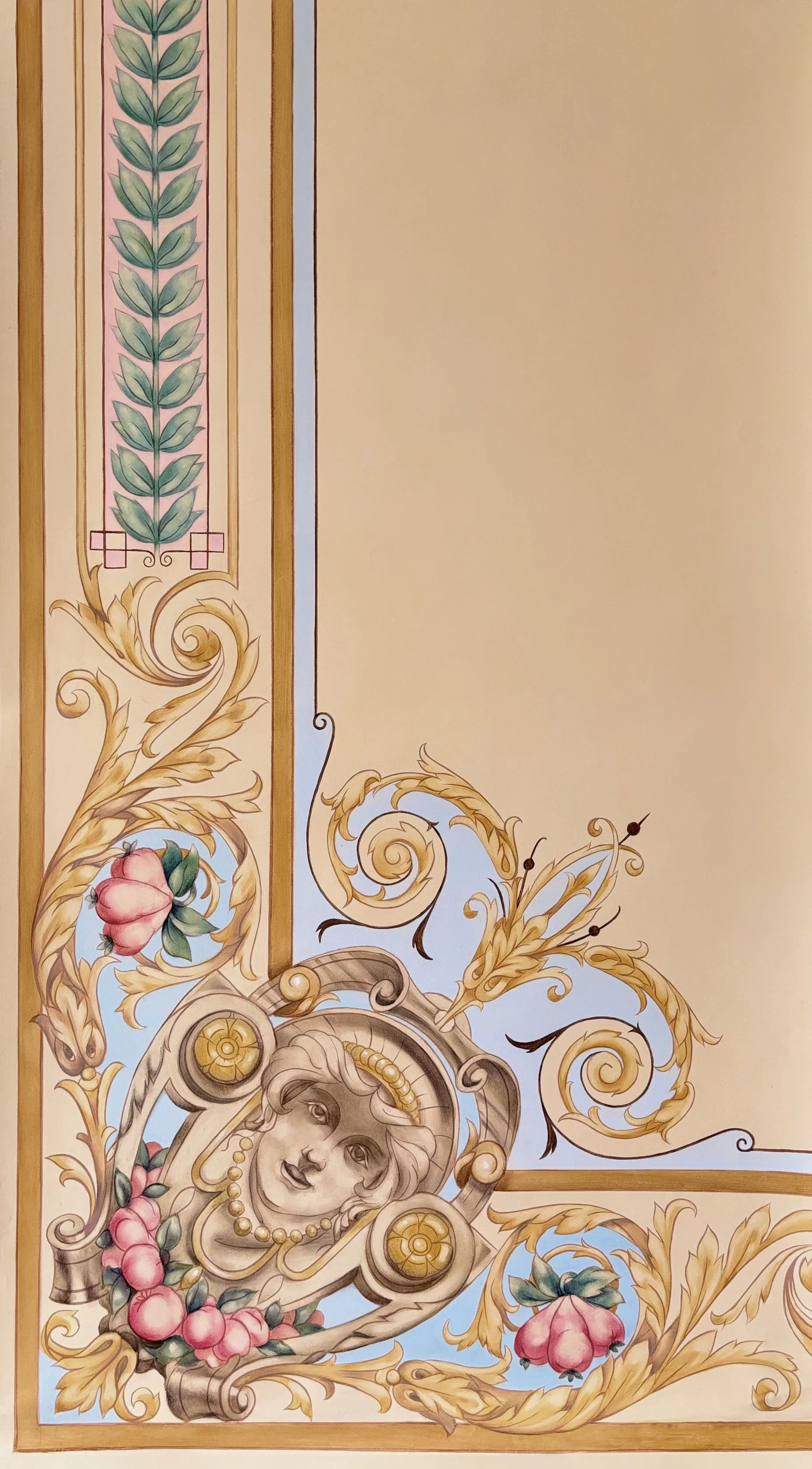 Renaissance Ceiling. 150 x 80 cm 