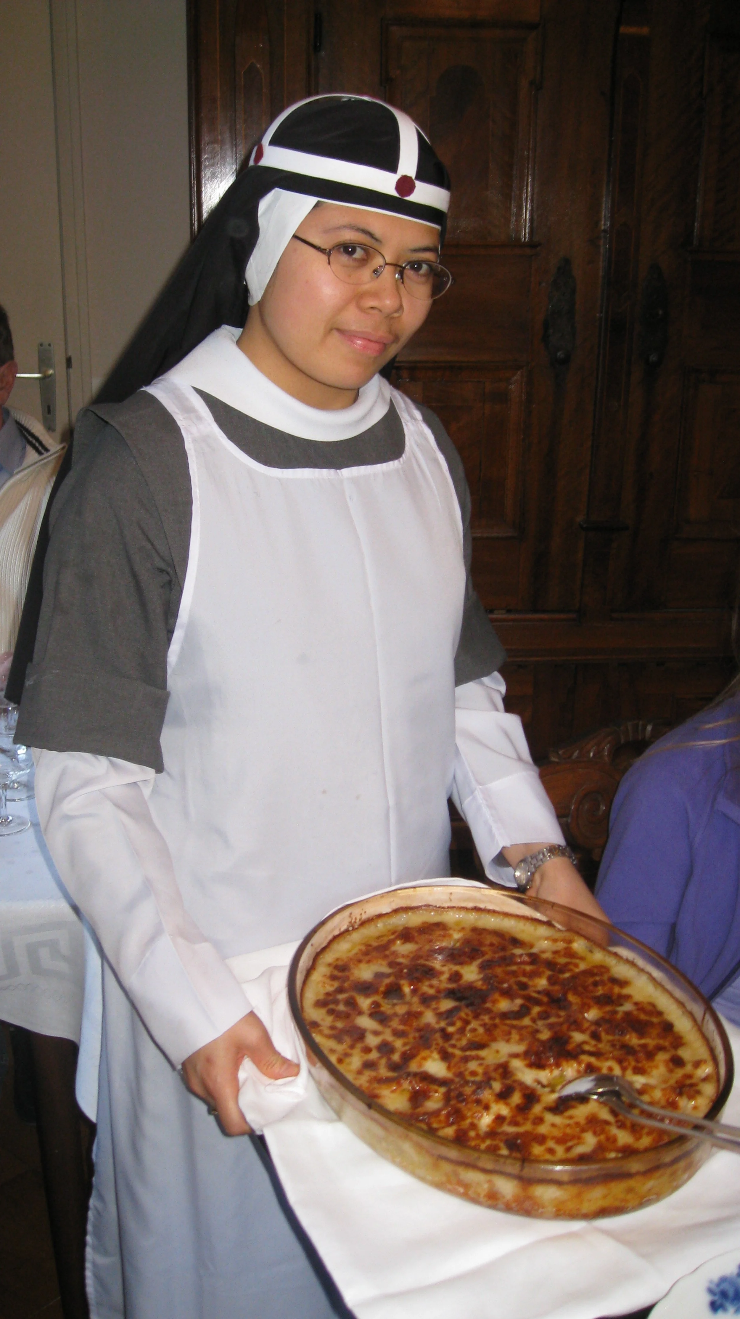 Pasta alla Tetrazzini serveras 