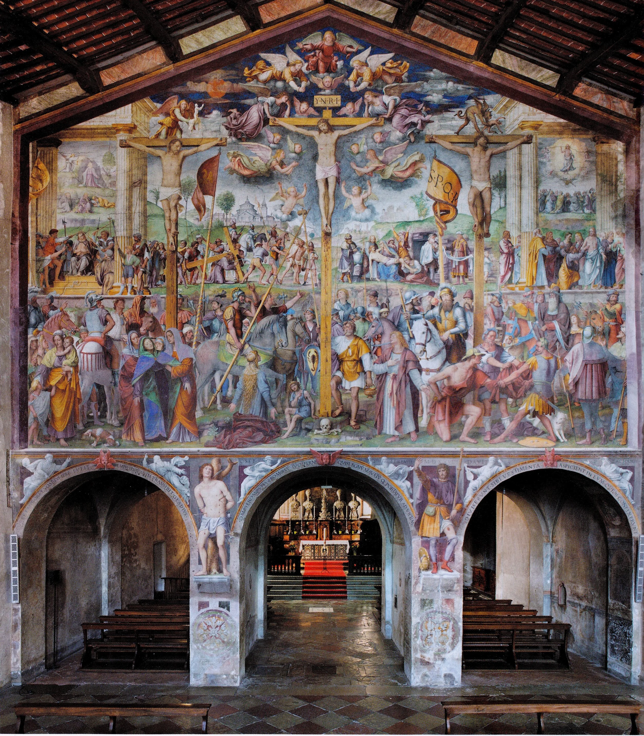 Bernardino Luinis sengotiska fresk i Santa Maria degli Angioli i Lugano 