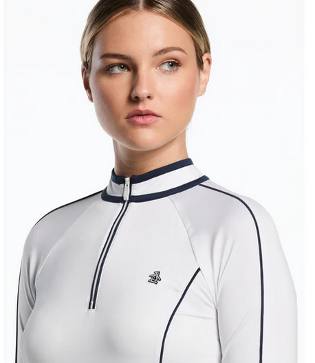 LS SOLID SUN PROTECTION 1/4 ZIP Top