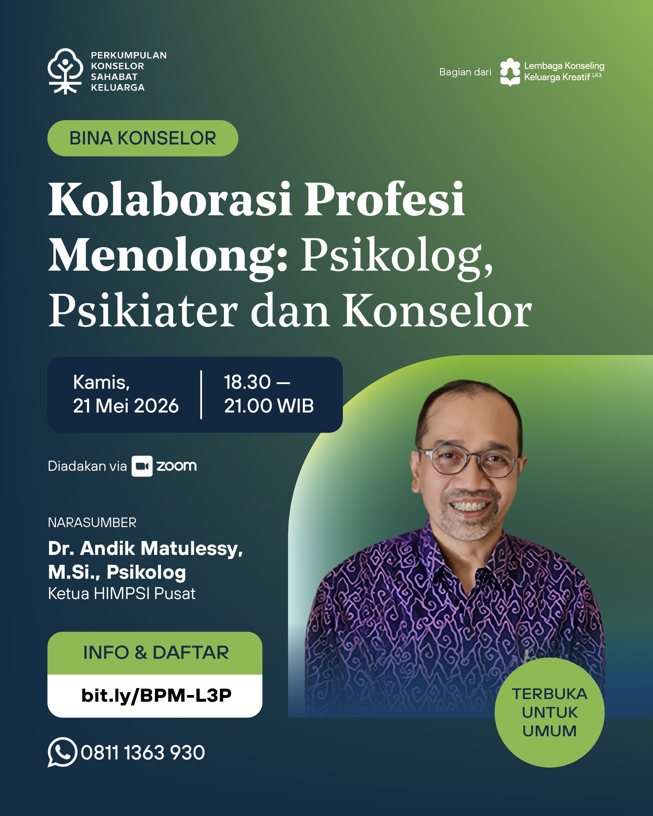 Kolaborasi Profesi Menolong: Psikolog, Psikiater, dan Konselor
