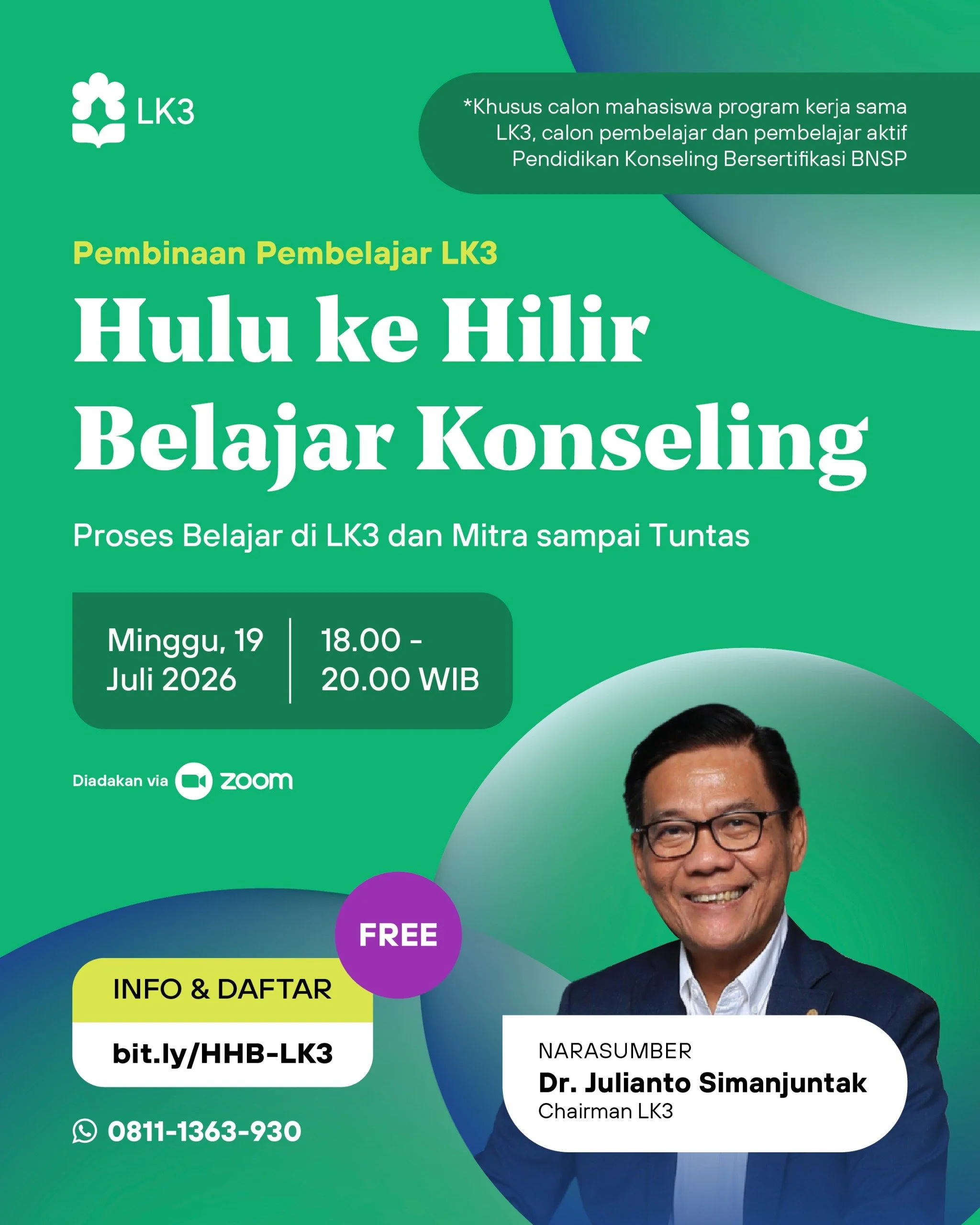 Hulu ke Hilir Belajar Konseling