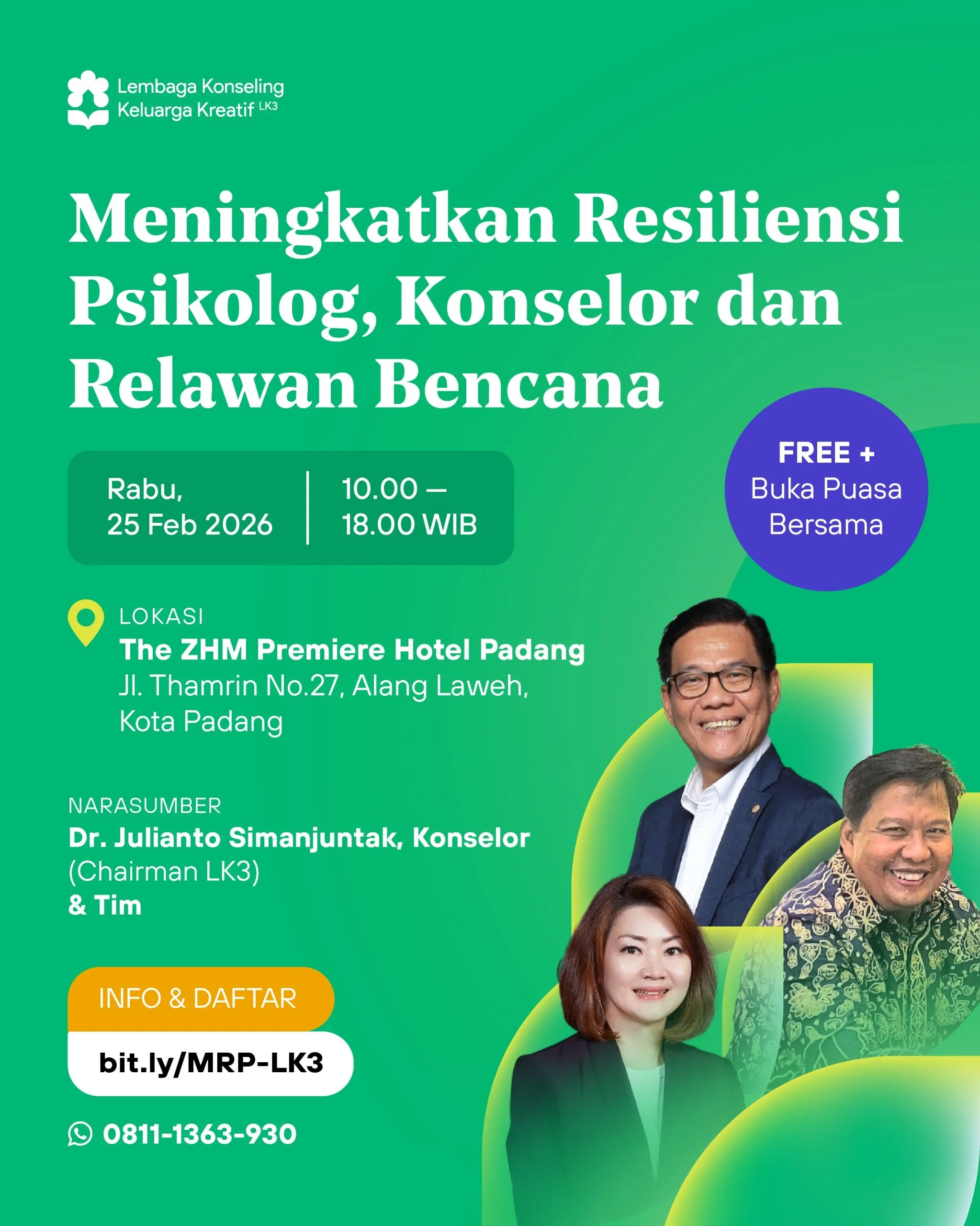 Meningkatkan Resiliensi Psikolog, Konselor, dan Relawan Bencana