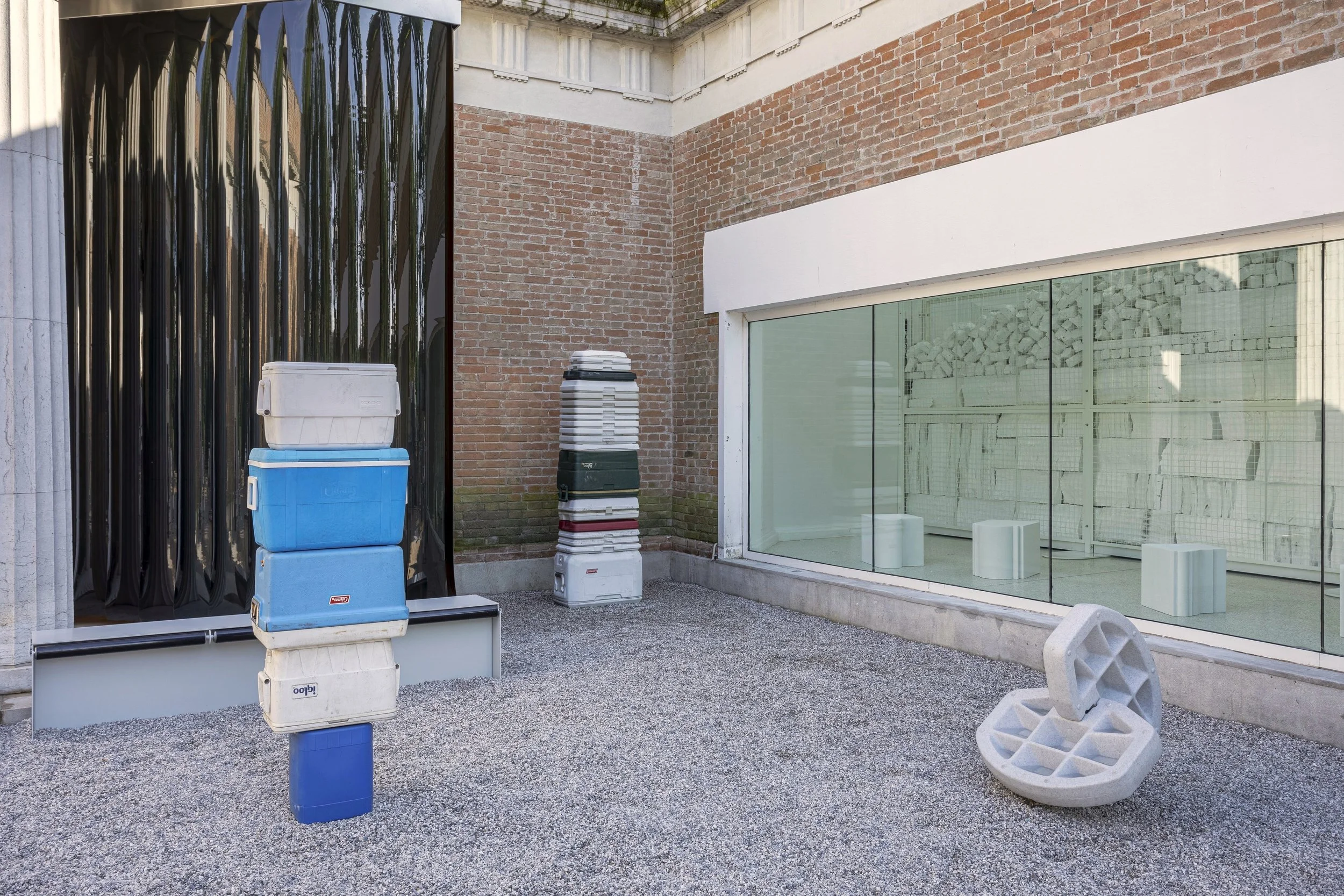 "Longevity Sculpture Garden" Commissioned for the Venice Biennale of Architecture 2023, for "Everlasting Plastics" at the US Pavillion. Photo by Simon Anton.