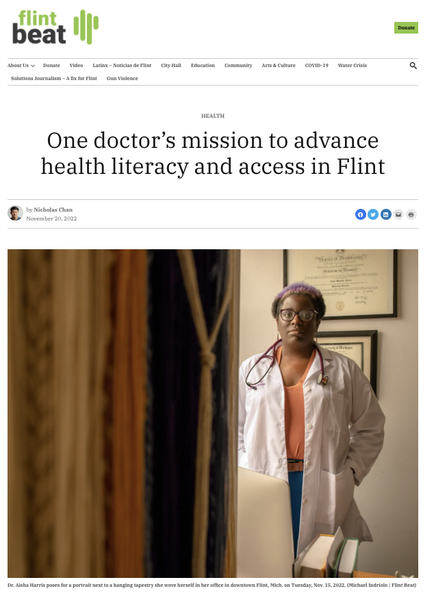 One doctor’s mission to advance health literacy and access in Flint