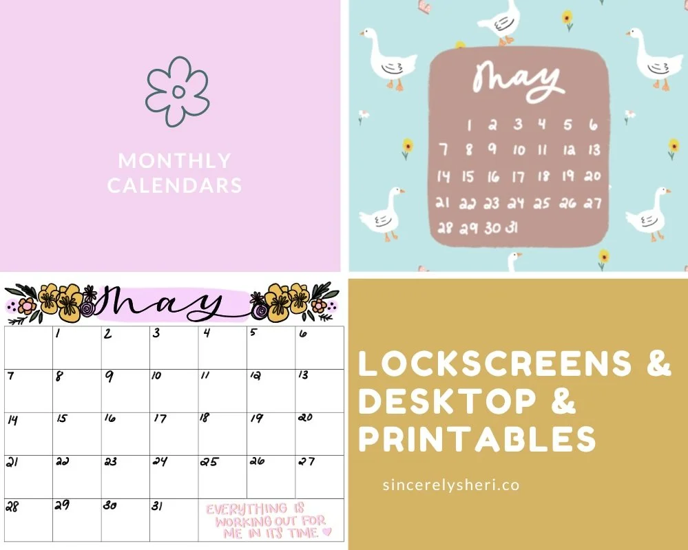Free Calendars — Sincerely Sheri