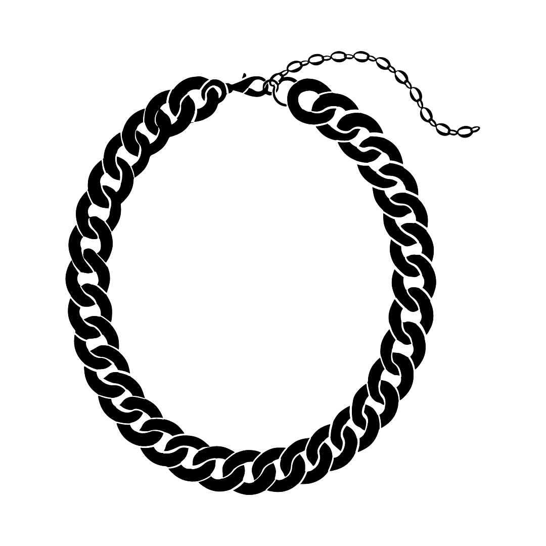 Black necklace icon