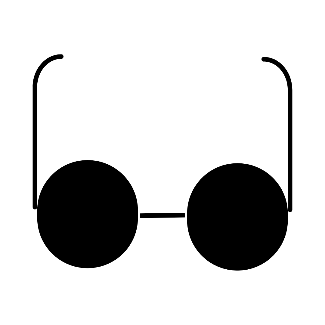 Black sunglasses icon