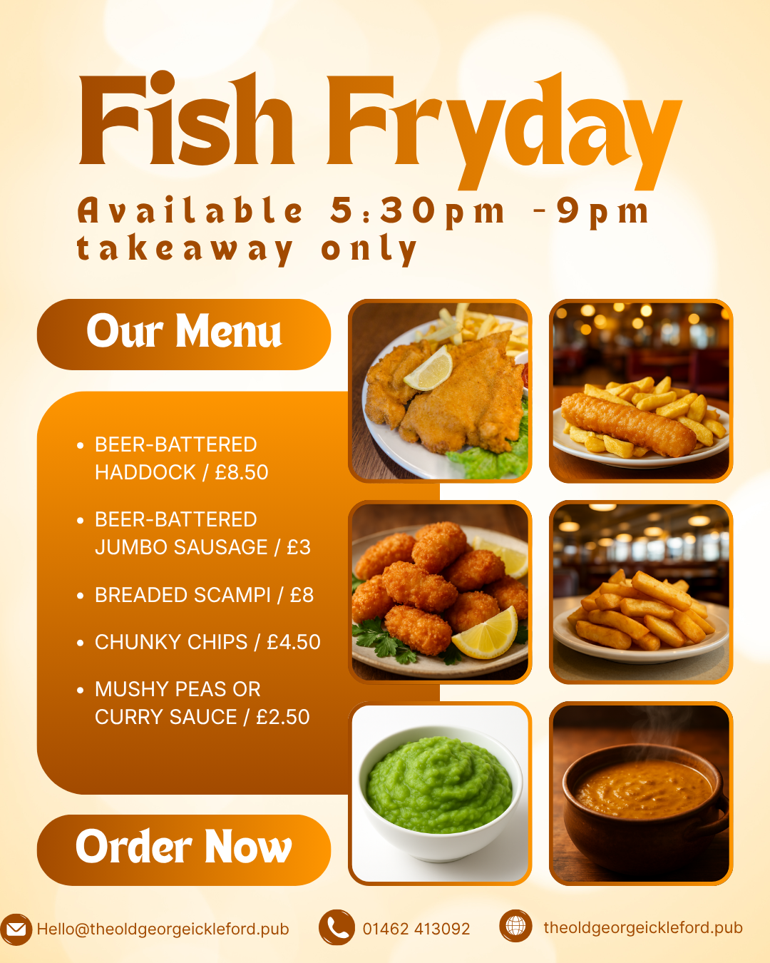 Fish Fryday Takeaway - Friday 25th September