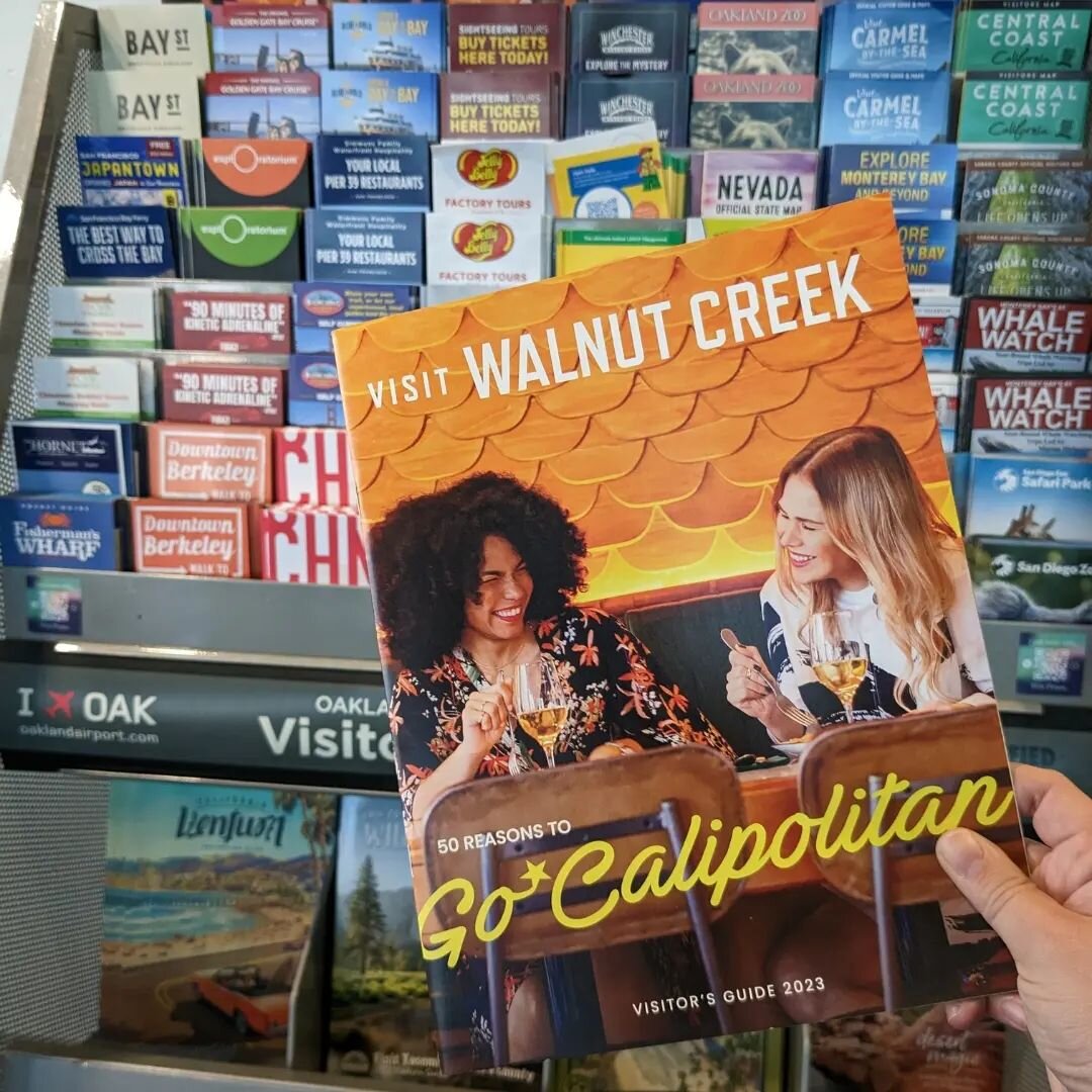 Looking for some Walnut Creek travel inspiration? 🧳 Look no further than our visitor's guide! Copies available at:

✈️ @iflyoak 
🐻 @californiawelcomecenters - in Fairfield, California
🖱️ Digitally 24/7 at visitwalnutcreek.org