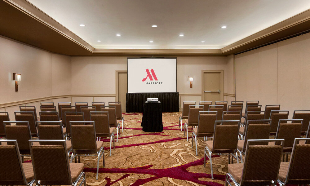 Marriott meeting room with screen