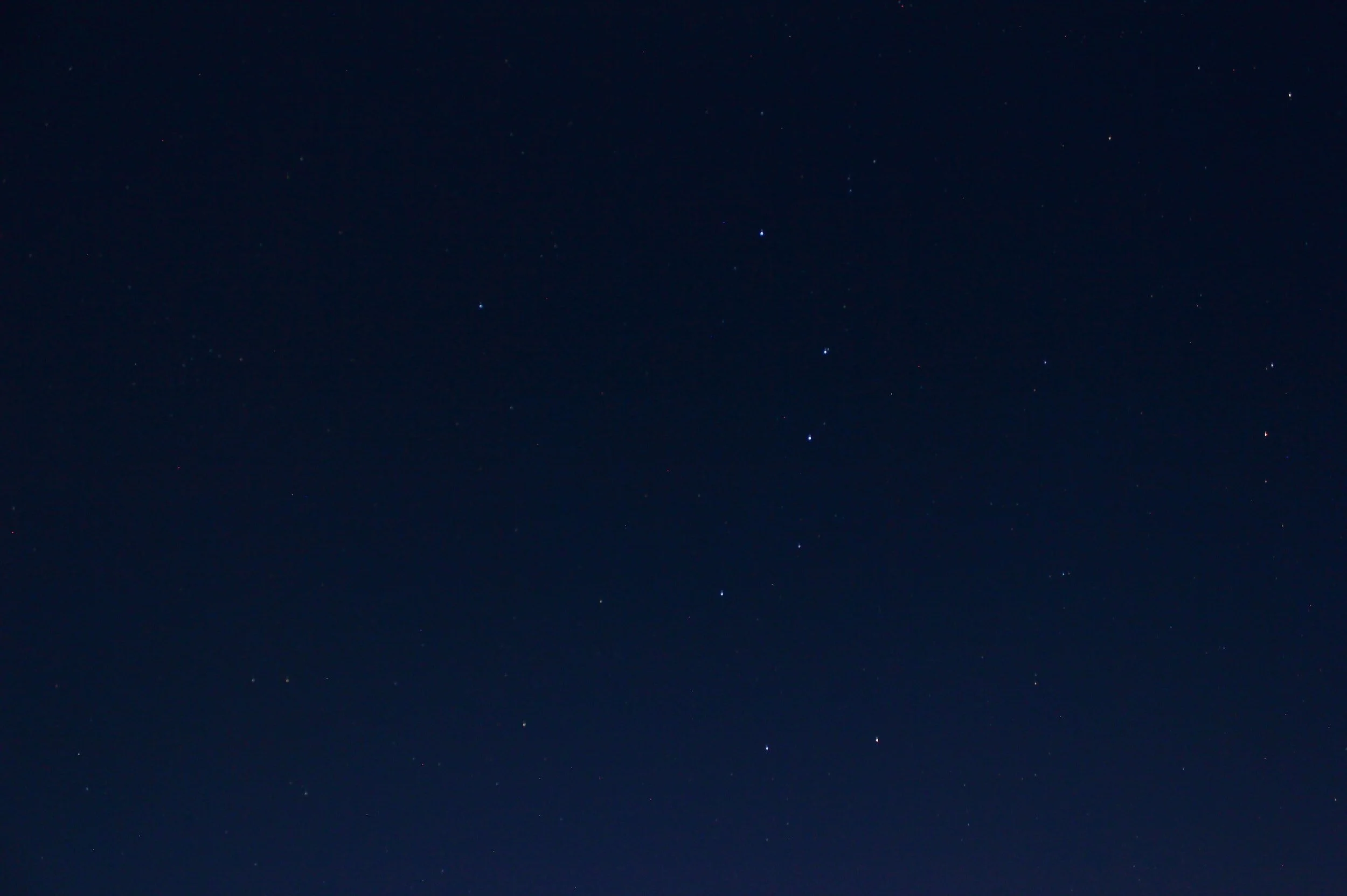 Starry night sky with visible stars