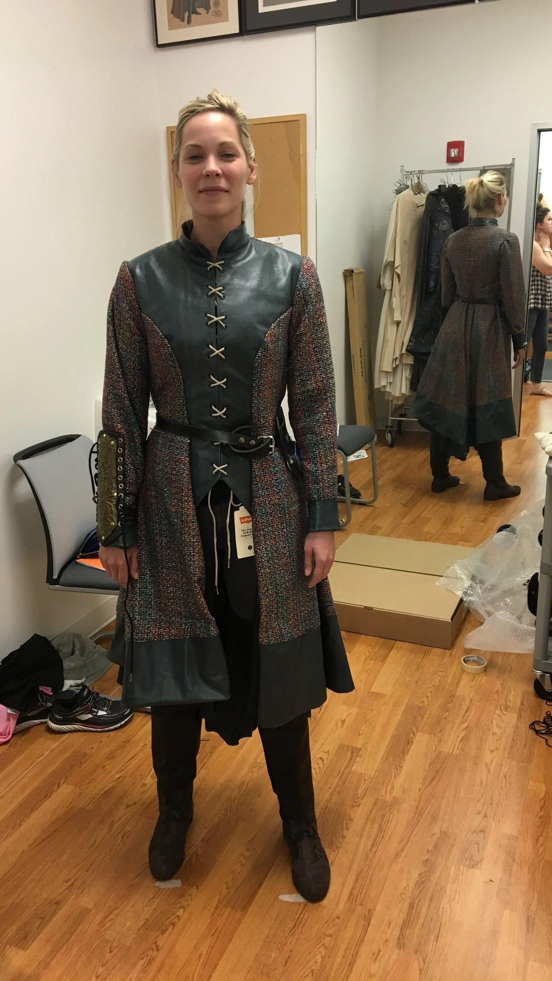 Character: Joan of Arc
Role: Stitcher (Jacket)
Draper: Steven Schmid
Company: Utah Shakespeare Festival 2018
Designer: Lauren T. Roark
Photo: Self