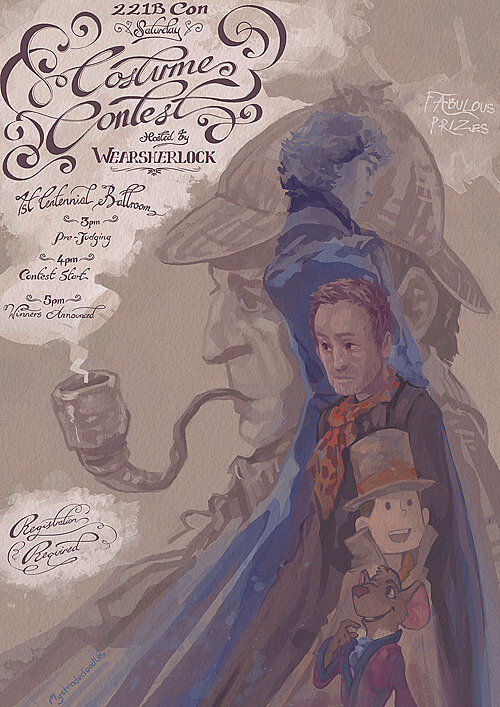 Herlock Kolmes, Coloring Pages, Adult Coloring, Steampunk Coloring Page,  Fantasy Coloring, Printable, Download, Genderbent Sherlock 