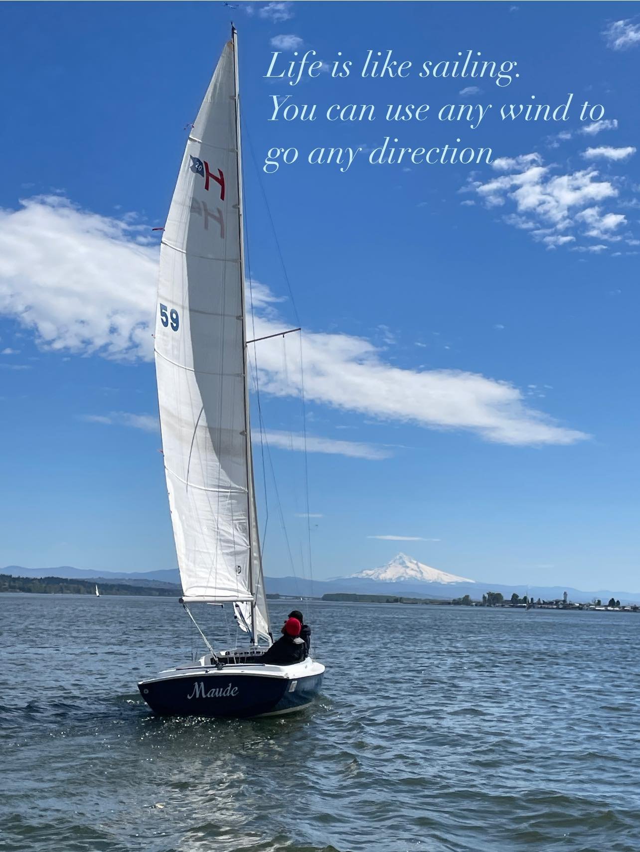 Maude is the prettiest girl at the dance. #letsgosailing #sailportlandoregon #learntosail #community #thegoodlife