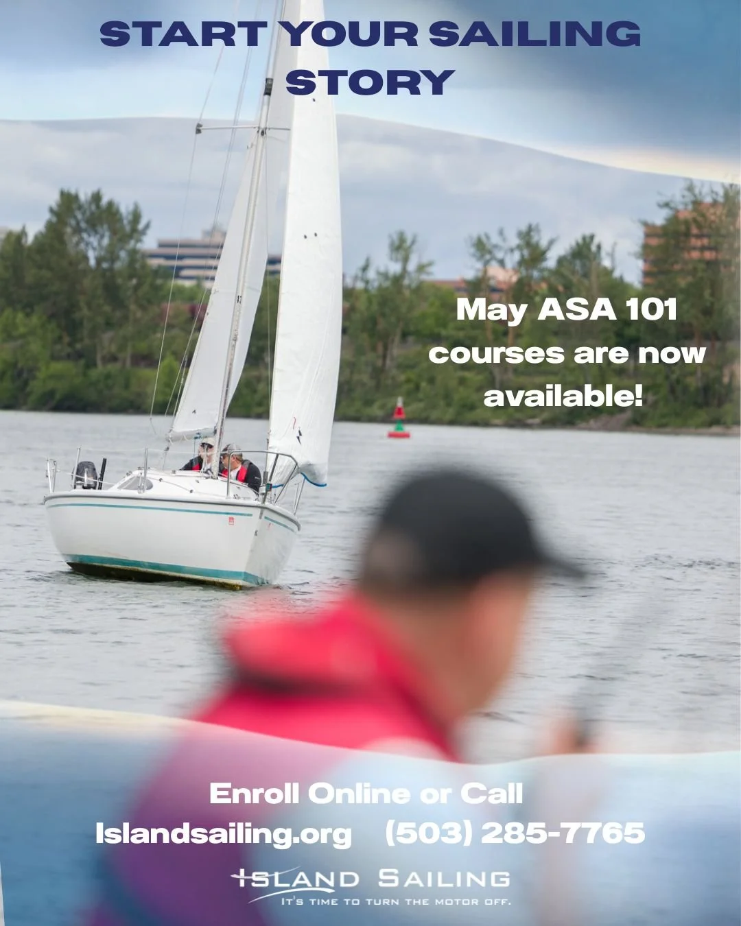 Start your sailing story this spring! 

Looking to finally expand your horizons into the windy world? We just rolled out our May ASA 101 courses - the perfect way to find your footing in sailing. 

Four days. Four students. US Coast Guard Captain Ins