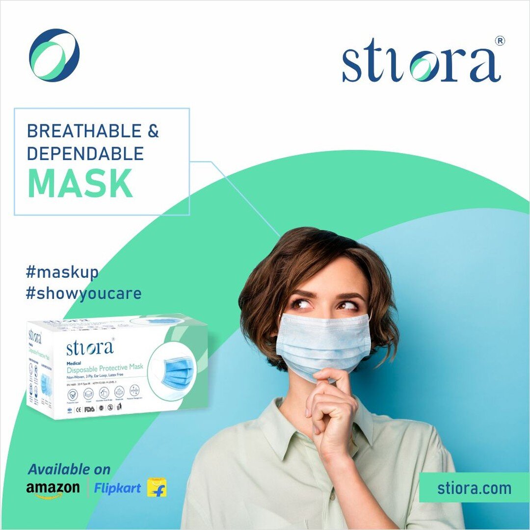 Level up your protection and also breath easy - now possible with Stiora&rsquo;s protective 3-ply surgical masks. Stock up today, link in bio.

#Stiora #StioraIndia #MedicalProduct #MedicalDisposable #ThreeLayerMask #3PlyFaceMask #BreathableMask #Mas