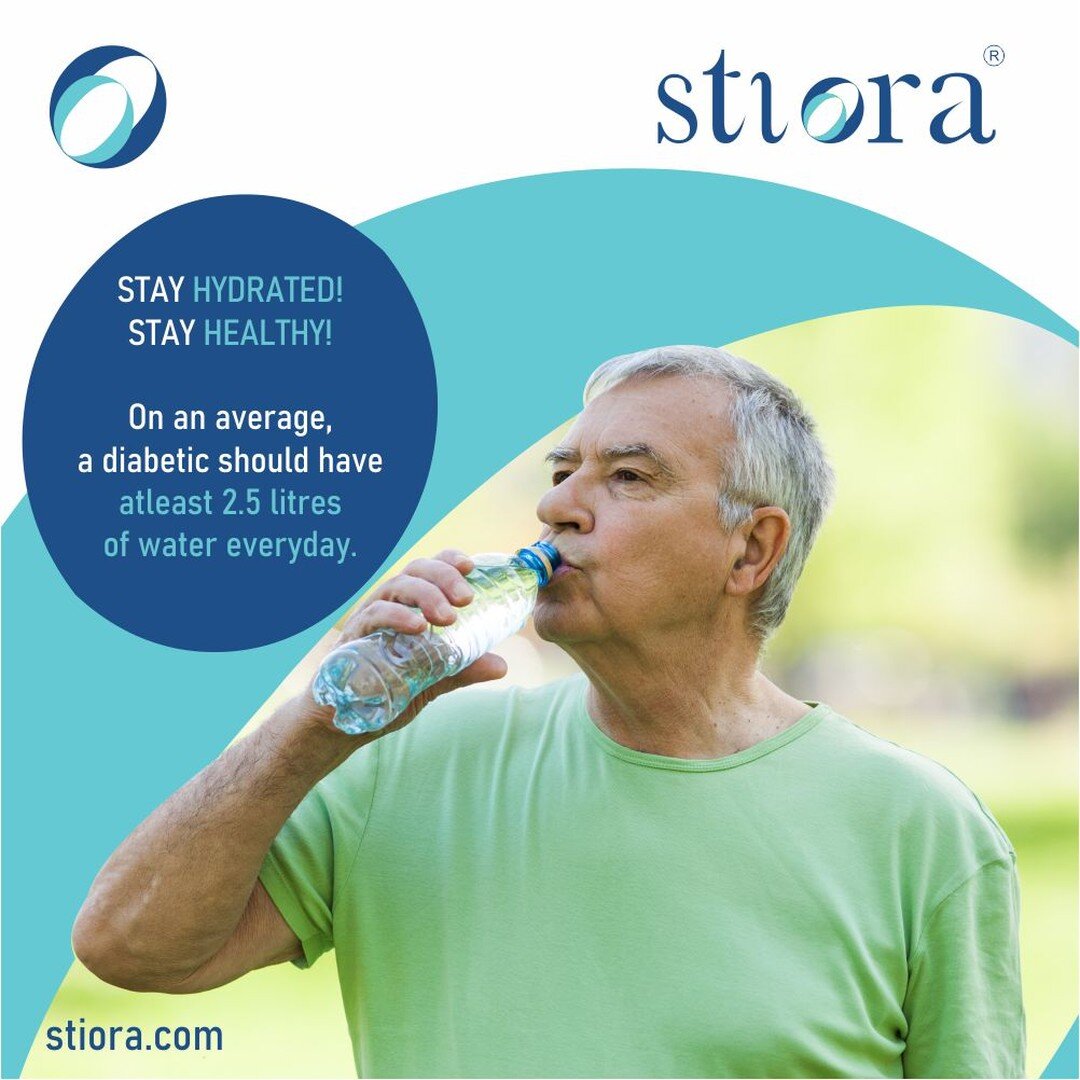 Staying Hydrated - One of the few simple steps to manage diabetes. Stiora wishes good health and hygiene to everyone!

#Stiora #StioraIndia #GeneralAwareness #Hydrated #StayHydrated #StayHealthy #StayHealthyStayHappy #StayHealthyAndHappy #StayHealthy