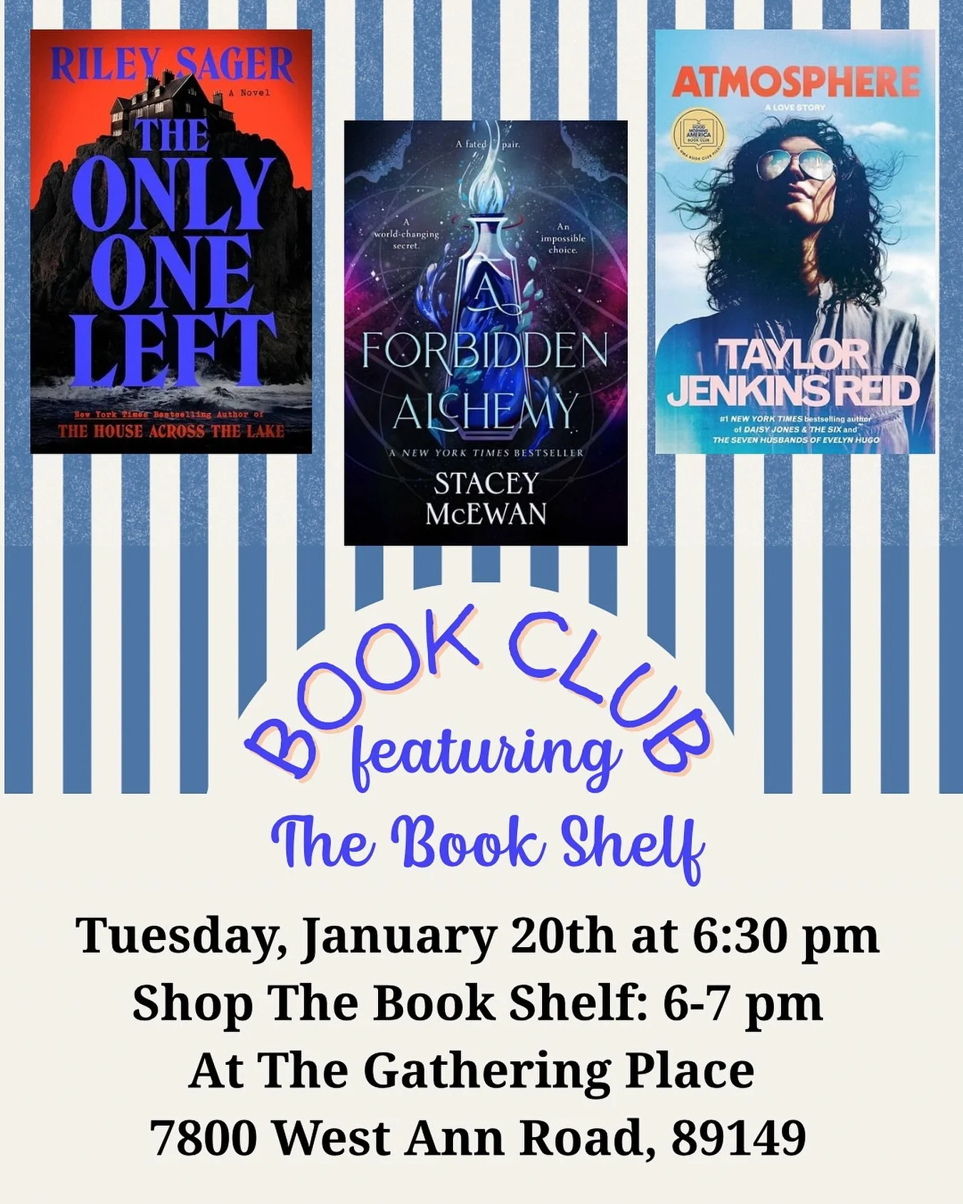Our first Book Club of 2026 is here!!!!! 🙌🏼🥳🫶🏼🎉🦋

If you&rsquo;re new around here, our BOOK CLUB GIRLS NIGHT is a community event! We choose THREE books in THREE different genres, then you choose ONE (or two or three😜) to read and then we all
