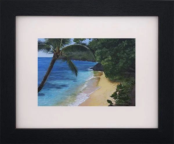 Patrizia Arroyo|Hawaiian Artist|black framed print|hideawayslookout|oil painting.jpg