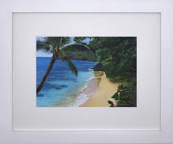 Patrizia Arroyo|Hawaiian Artist|white framed print|hideawayslookout|oil painting.jpg
