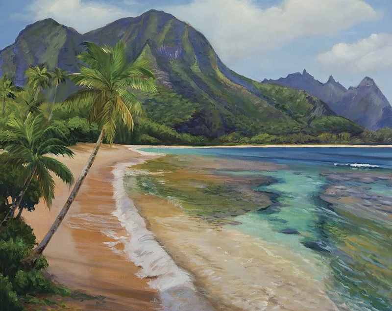 'Tunnels Beach' 24"x30" Oil on Canvas