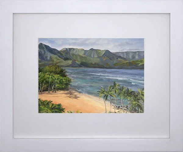 Patrizia Arroyo|Hawaiian Artist|white framed print|puupoa|oil painting.jpg