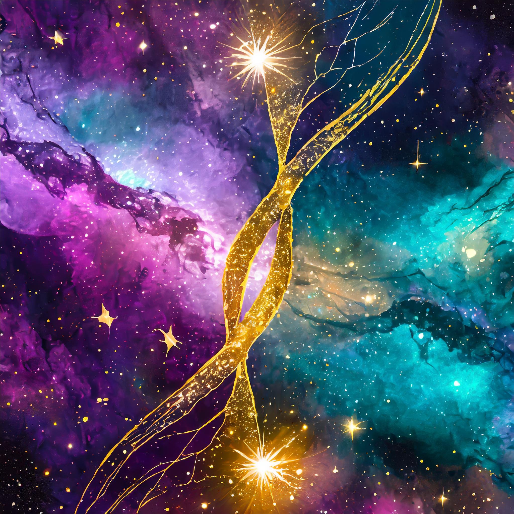 Firefly Connecting between two brains one who has passed and is on the other side. Galaxy with purpl.jpg