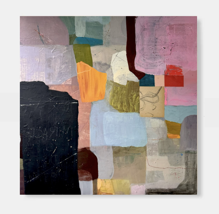 Petit Magic | Mixed media on wood panel, 24x24 inches