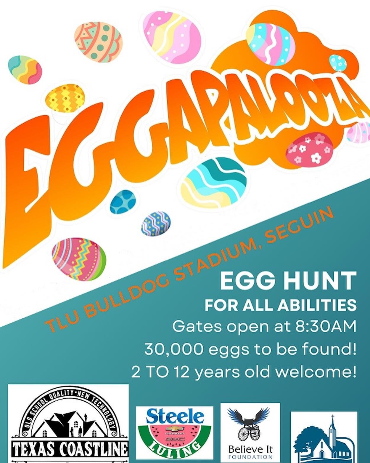 EGGAPALOOZA! This event is right around the corner and we had so much fun last year (photos to come)! This is an Easter egg hunt for ALL ABILITIES the Saturday before Easter and everyone is welcome. If you have any questions please send them our way 