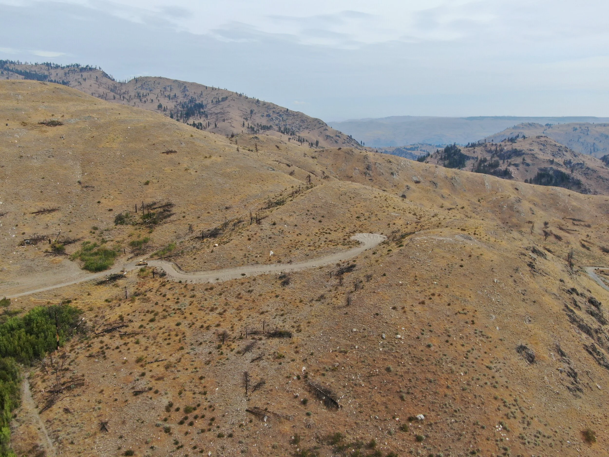 New driveway to Homesite G - top of the world!