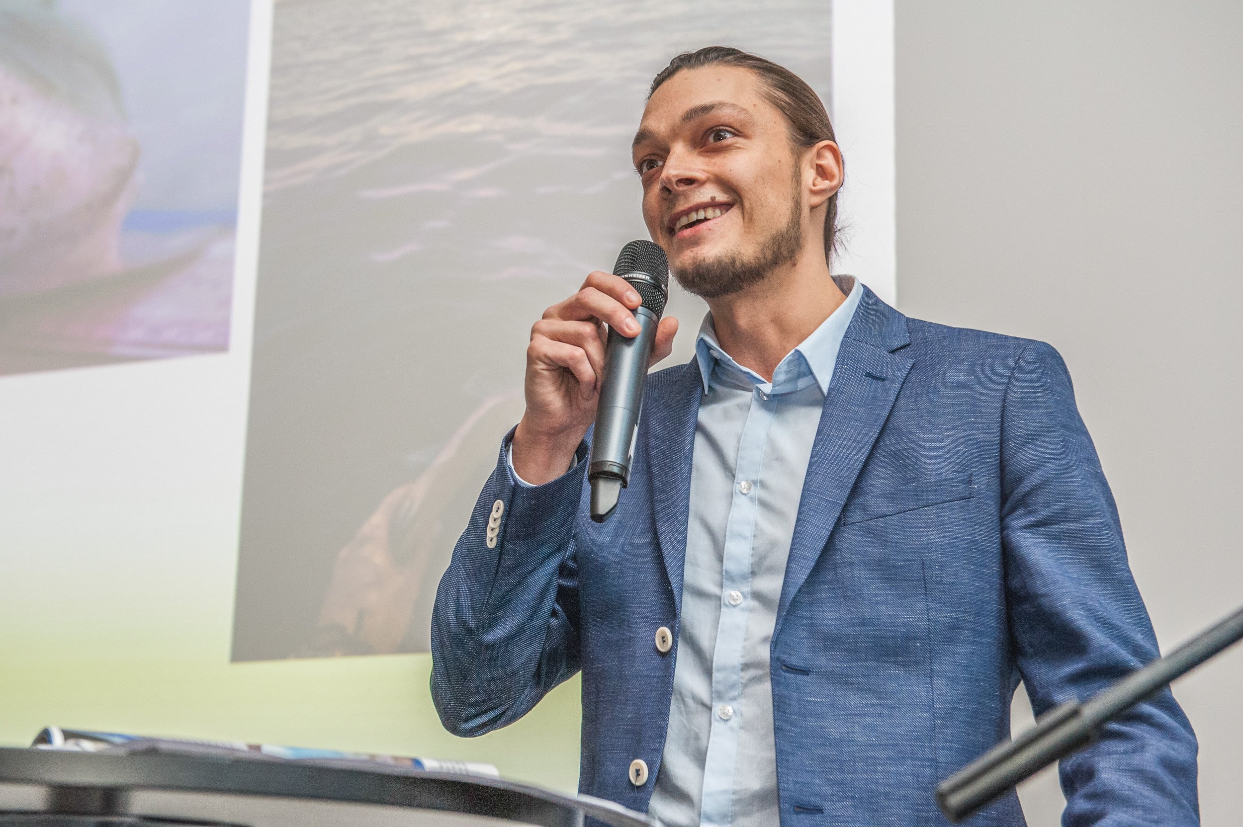 Tom Vierus receives the German Prize for Science Photography in Mainz, 2016