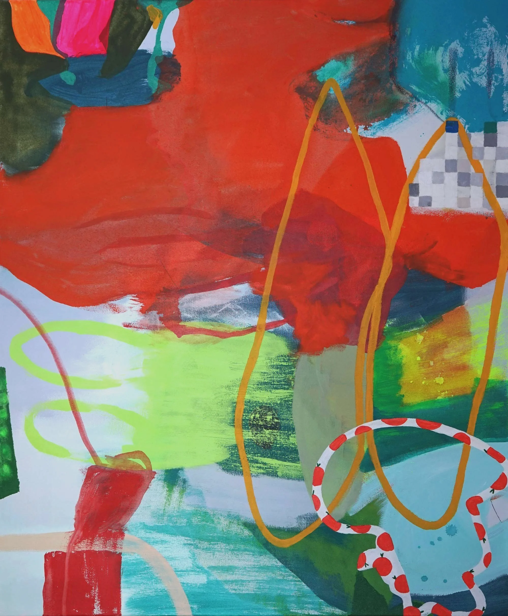 Together and Alone, 102 x 122cm, Acrylic on Canvas