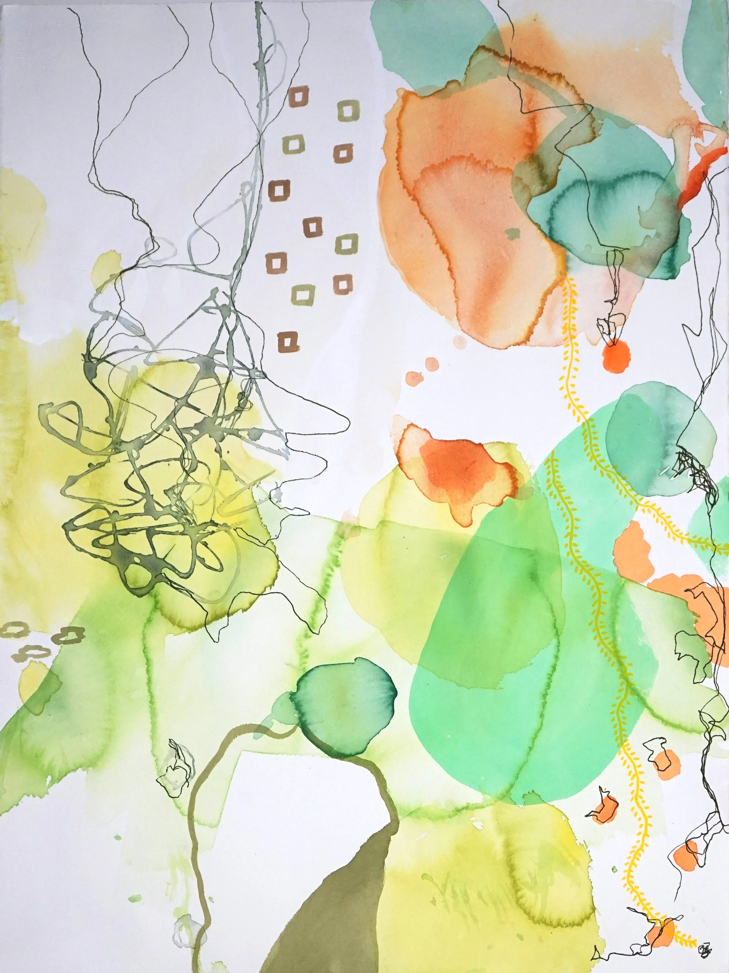 Sweet Dreaming, Mixed media on paper, 76 x 56cm. $200 + Shipping