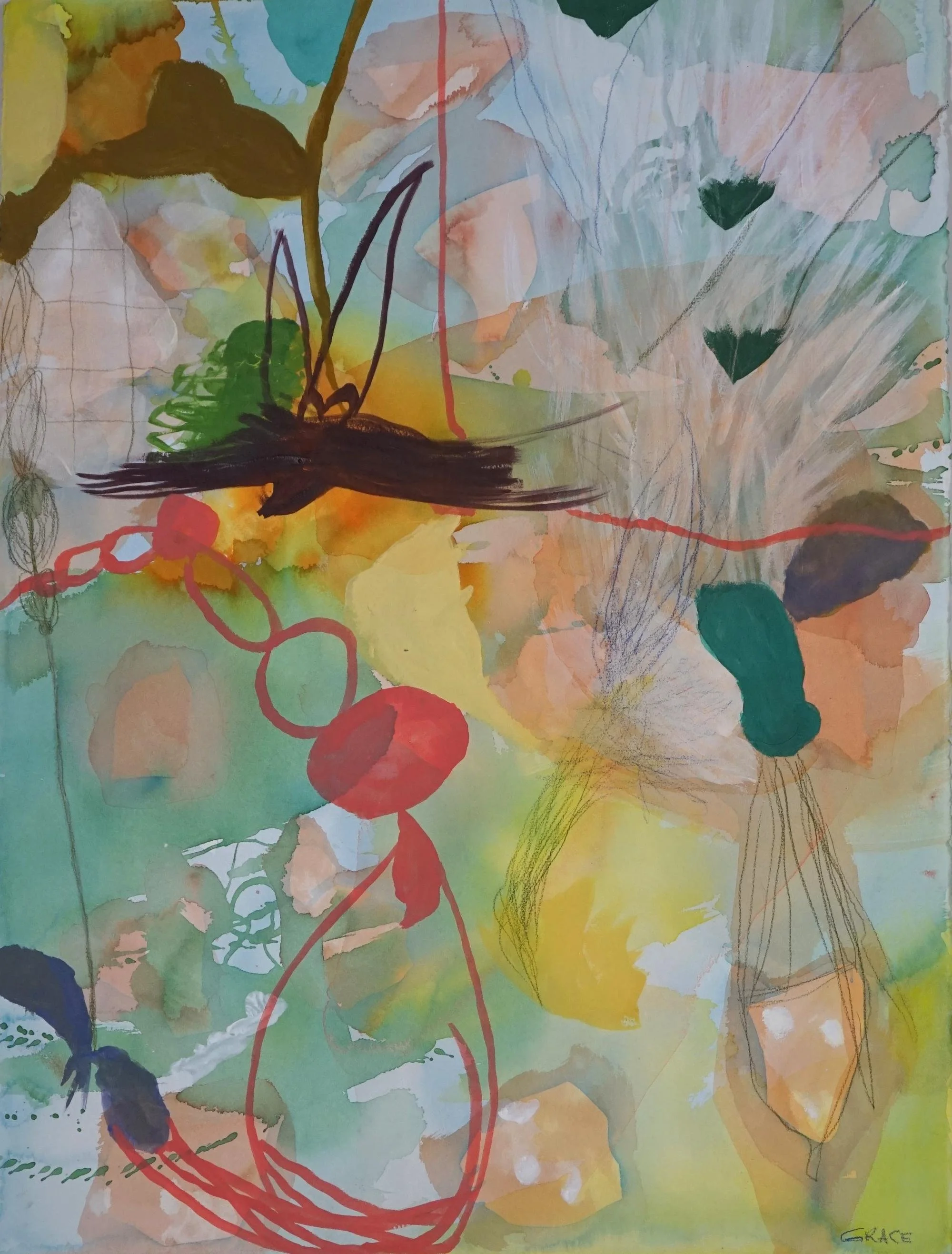 Homeward bound,. watercolour and acrylic on paper 56 x 76cm. $200 +Shipping