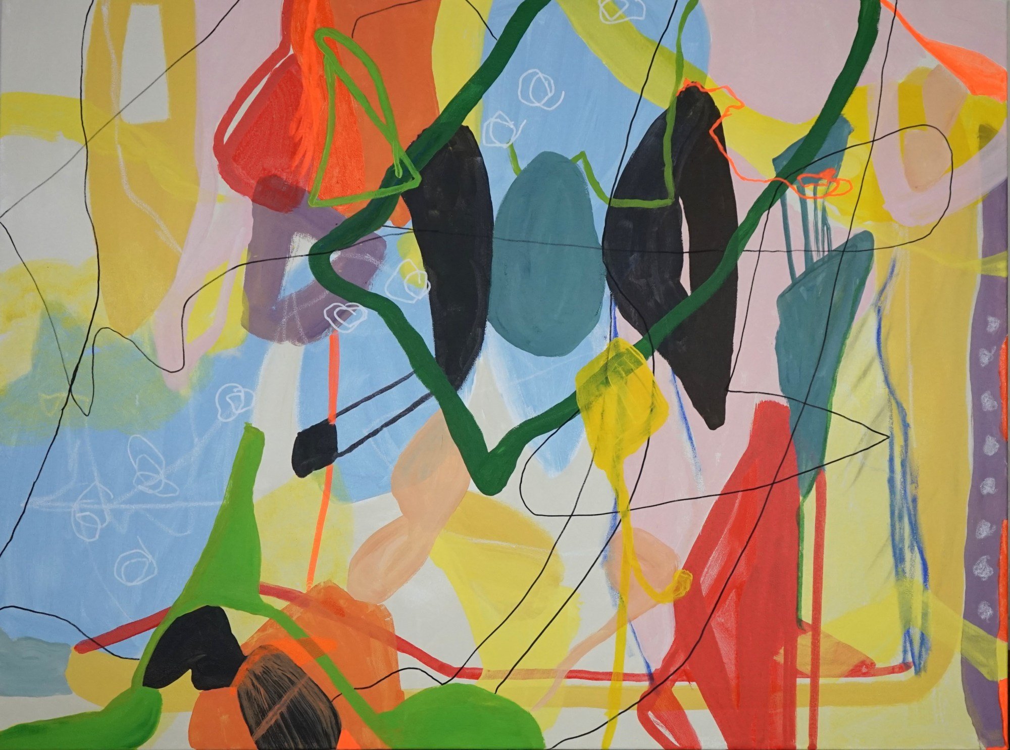 While you were Sleeping, 122 x 102cm, Acrylic on canvas